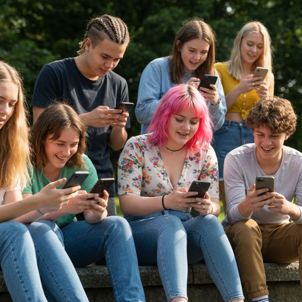 Norske ungdommer som bruker sosiale medier